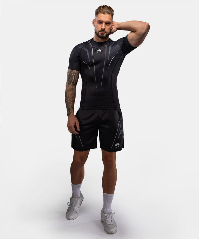 Venum Rashguard Streamline Korta Ärmar - Svart/Vit