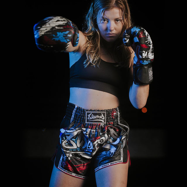 Pantaloncini Muay Thai 8 WEAPONS Cut Like A Blade 2.0 – Nero