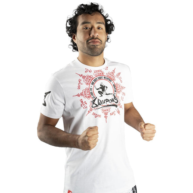 Camiseta 8 WEAPONS Eight Ways Yant – Blanco