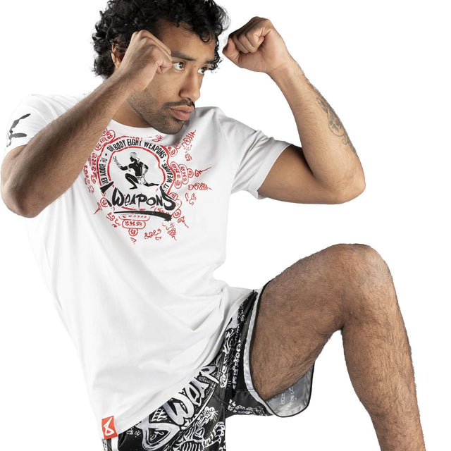 Camiseta 8 WEAPONS Eight Ways Yant – Blanco