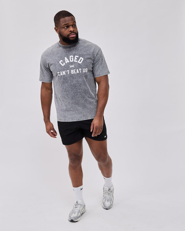 Caged Club T-shirt - Washed Grijs
