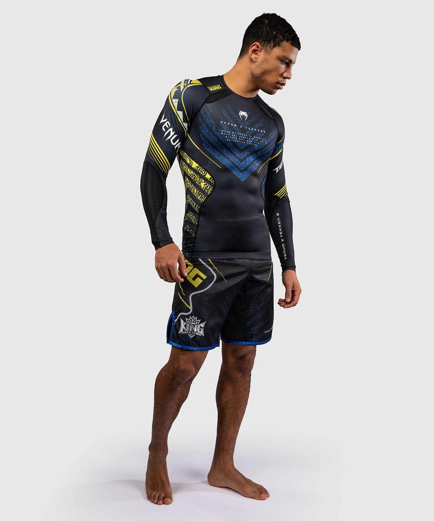 Venum Rashguard TEKKEN 8 King - Sort/Gul - foto 8