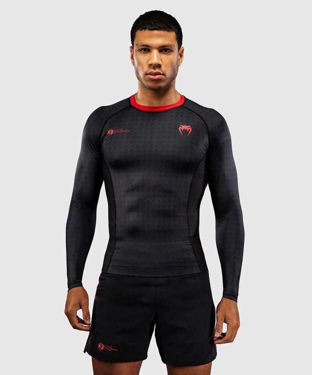 Rashguard Venum x Roger Gracie Maniche lunghe – Nero/Rosso