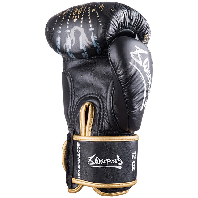 Guantoni da boxe 8 WEAPONS Three Elephants 2.0 – Nero/Oro