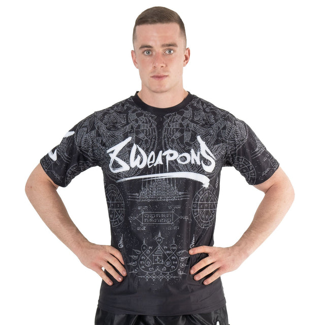 Camiseta 8 WEAPONS Hanuman Yant – Negro/Gris