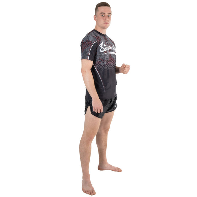 8 WEAPONS T-shirt Functionel Naga Yant – Sort/Rød