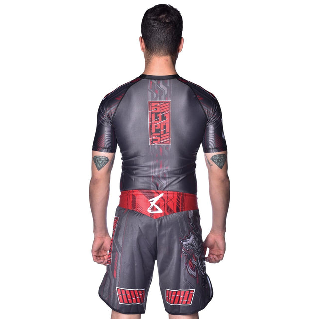 Pantaloncini MMA 8 WEAPONS Samurai 2.0 – Nero/Rosso