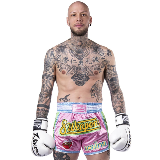 Calções de Muay Thai 8 WEAPONS Yummy – Cor-de-rosa