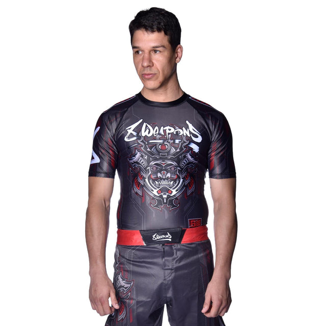 Rashguard 8 WEAPONS Samurai 2.0 – Preto/Vermelho