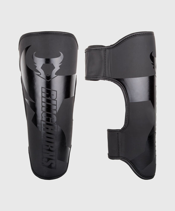 Espinilleras Ringhorns Charger – Negro/Negro