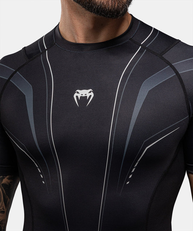 Venum Rashguard Streamline Korta Ärmar - Svart/Vit