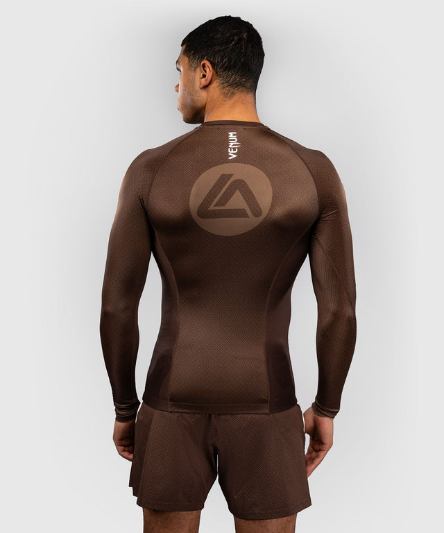 Rashguard Venum x Roger Gracie Academy Mangas largas - Marrón oscuro
