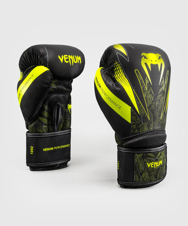 Boxerské rukavice Venum Impact Amazonia Reborn – Černé/zelené