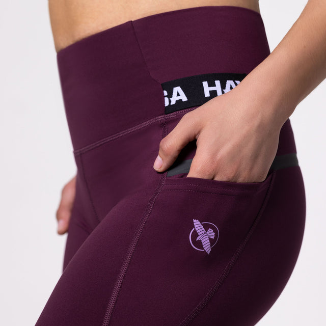 Hayabusa Leggings High Rise 3/4 Kvinder - Rød