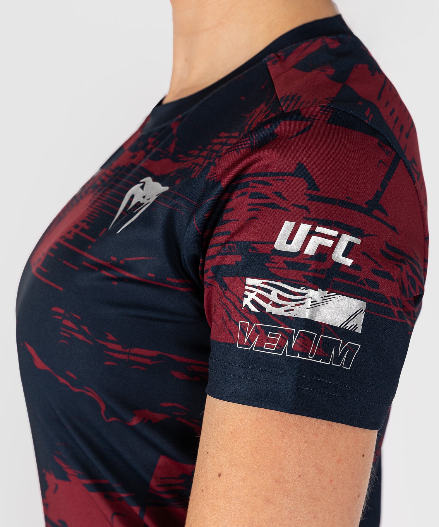 T-shirt Venum UFC Zenith – Blu navy/Bordeaux/Argento