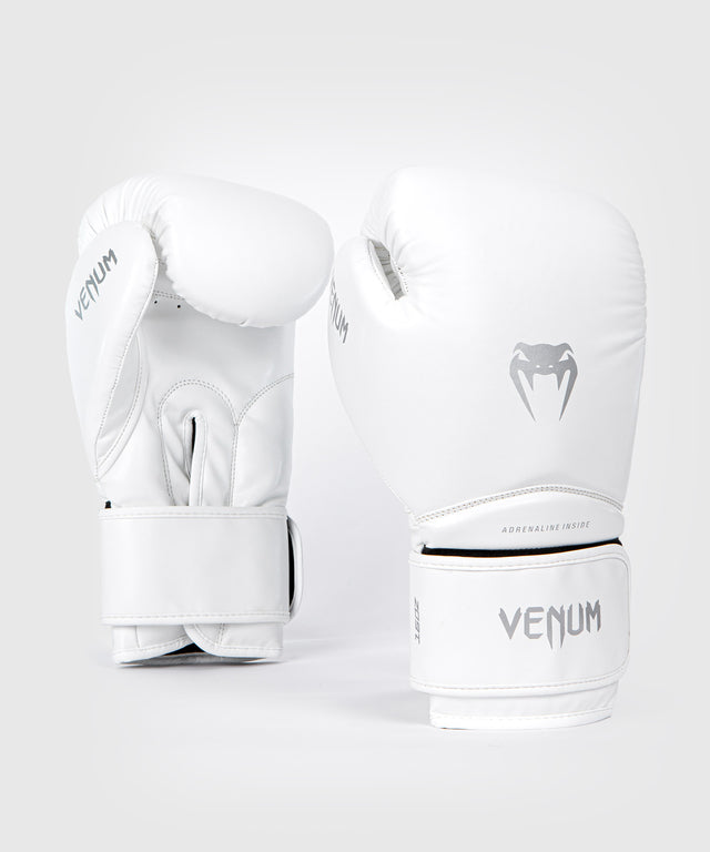 Rękawice bokserskie Venum Contender 1.5 – Białe/Srebrne