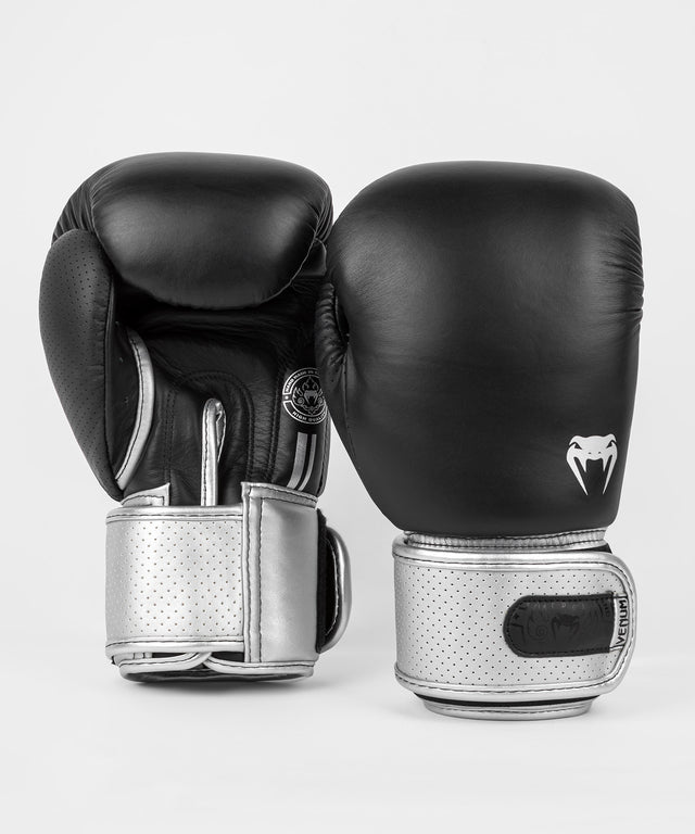 Mănuși de box Venum Power 2.0 – Negru/Argintiu