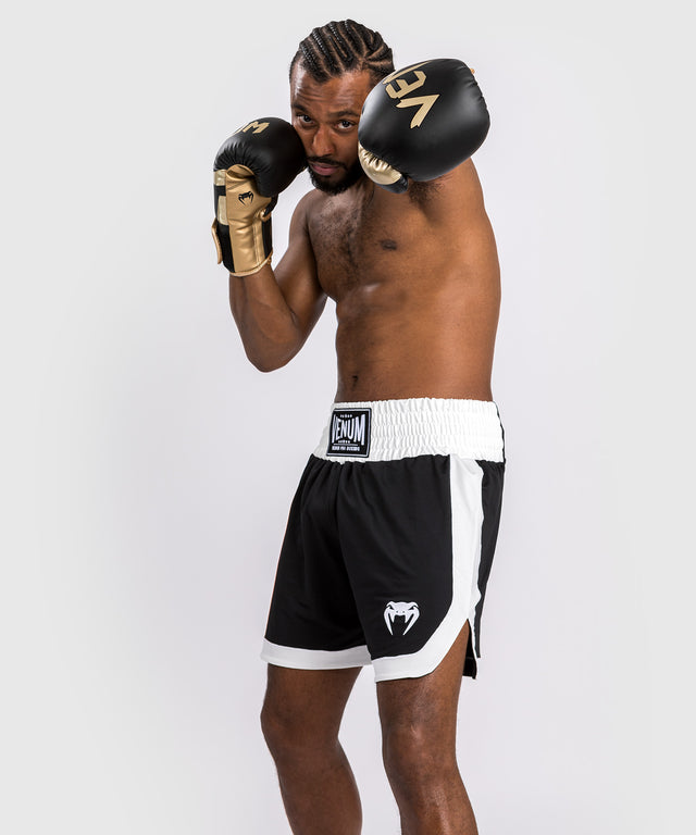 Pantalones de boxeo Venum Classic – Negro/Blanco