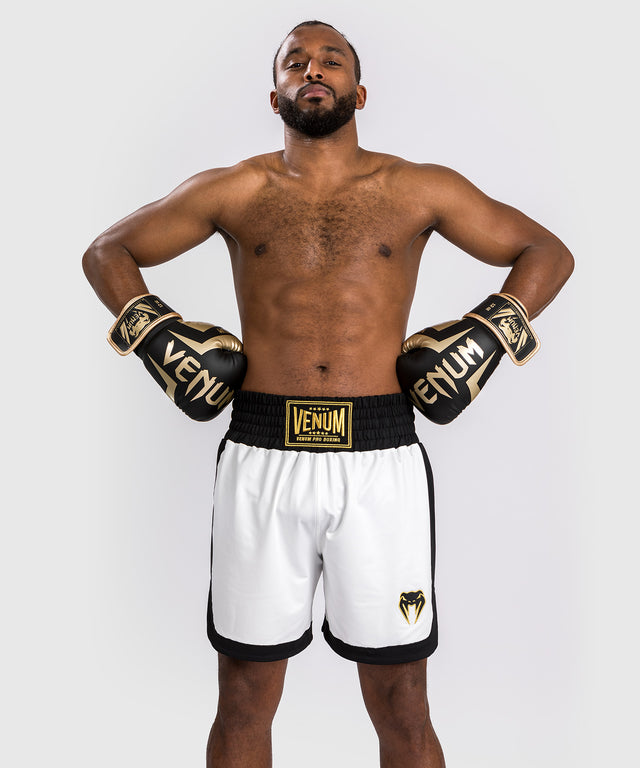 Pantalones de boxeo Venum Classic – Blanco/Negro