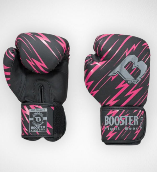 Luvas de boxe Booster Combat Criança – Preto/Rosa