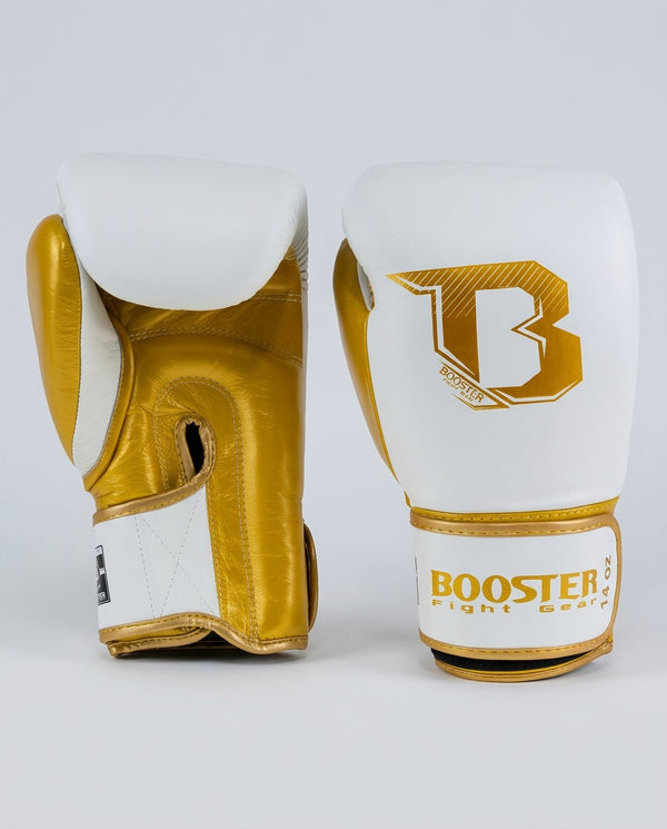 Guantes de boxeo Booster Rapid Strike – Blanco/Oro