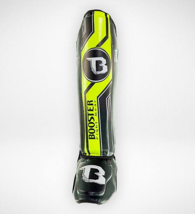 Booster Kickboks Skinnebensbeskyttere V9 - Sort/Gul