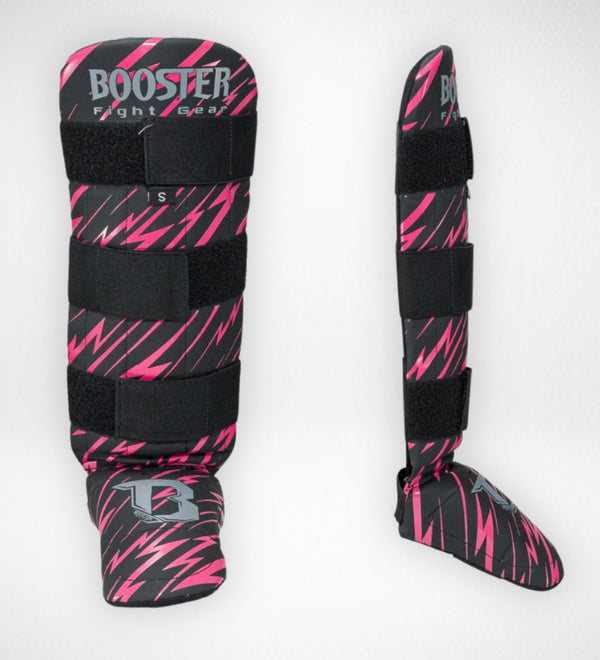 Booster Shin Guards Combat Kids – Black/Pink
