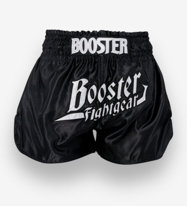 Kickboxerské trenky Booster Thunder – Černé/Bílé