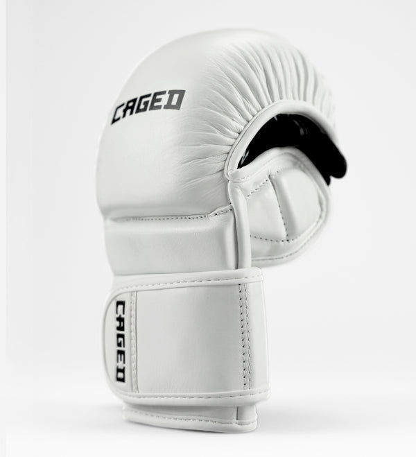 Caged MMA-handsker 'X Series' Sparring – Hvid/Sort