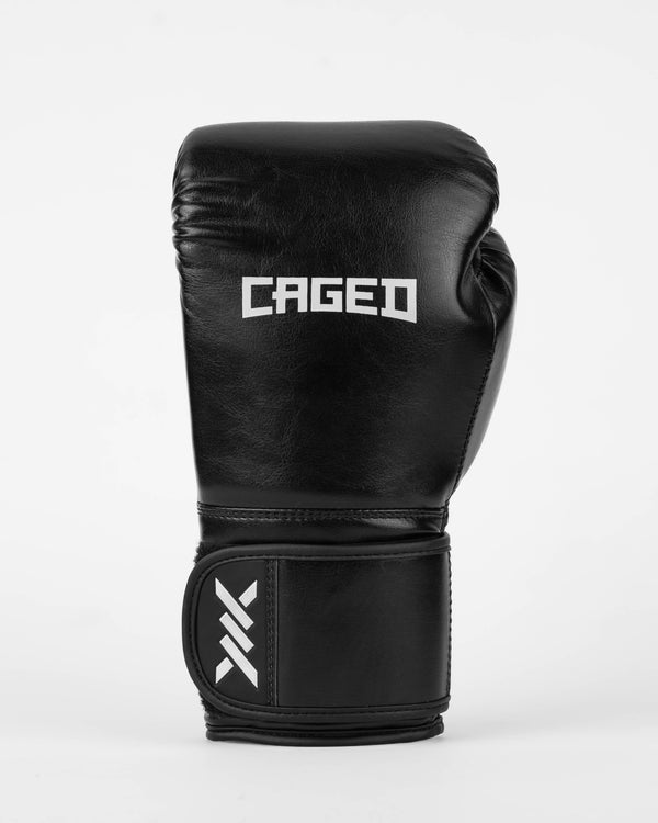 Luvas de boxe Caged Core – Preto/Branco