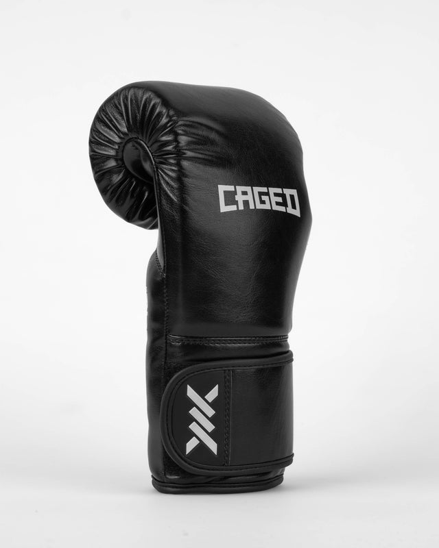 Luvas de boxe Caged Core – Preto/Branco