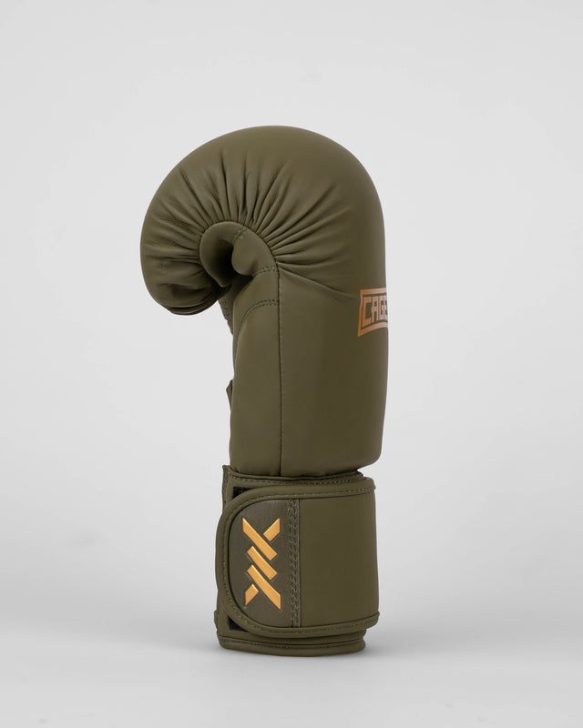 Caged Boxningshandskar Shadow – Khaki Grön/Guld