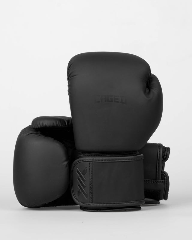 Mănuși de box Caged Spark Copii – Negru mat