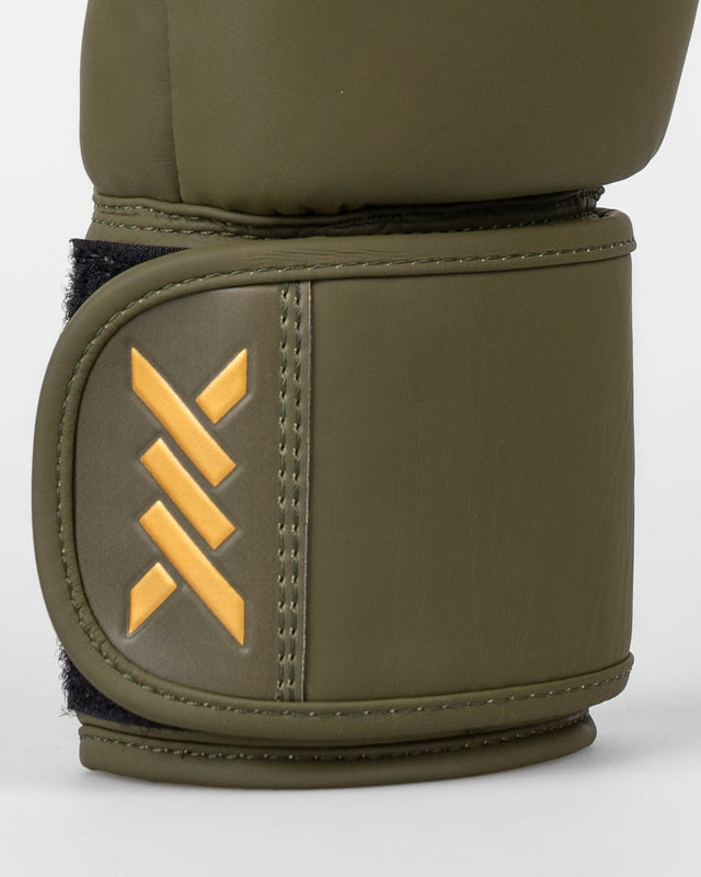 Gants de boxe Caged Spark enfant – Kaki/Or