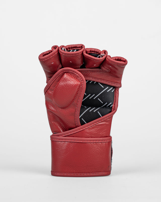 Caged MMA-handsker 'X' Series - Bordeaux Rød/Hvid