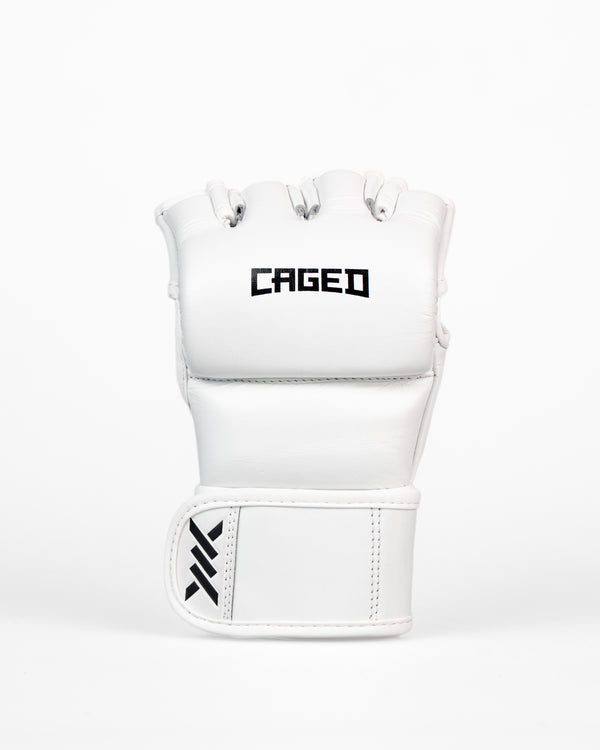 Caged MMA-handsker 'X' Series - Hvid/Sort