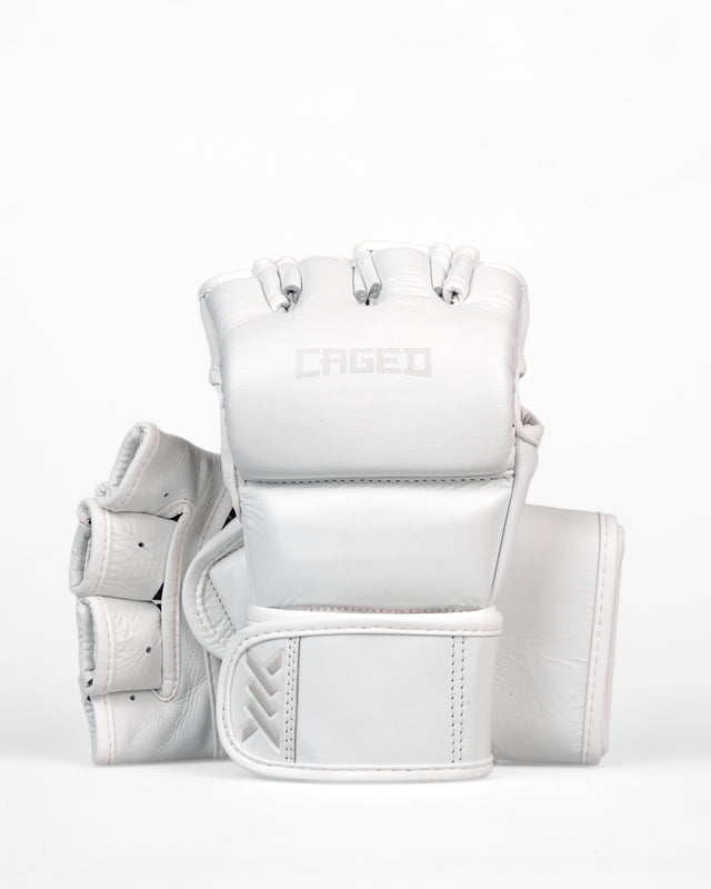 Luvas de MMA Caged 'X' Series – Branco/Branco