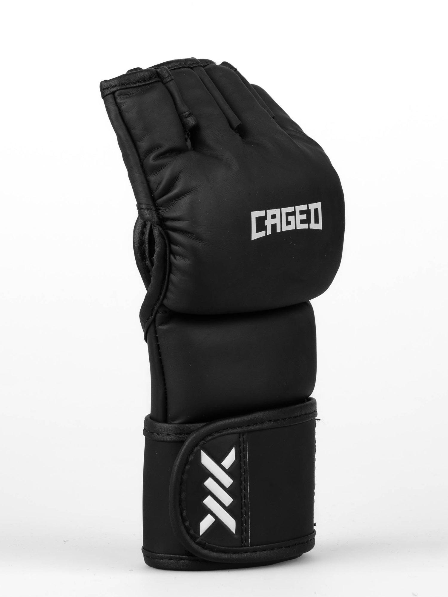MMA rukavice Caged Shadow – Mat černá/bílá