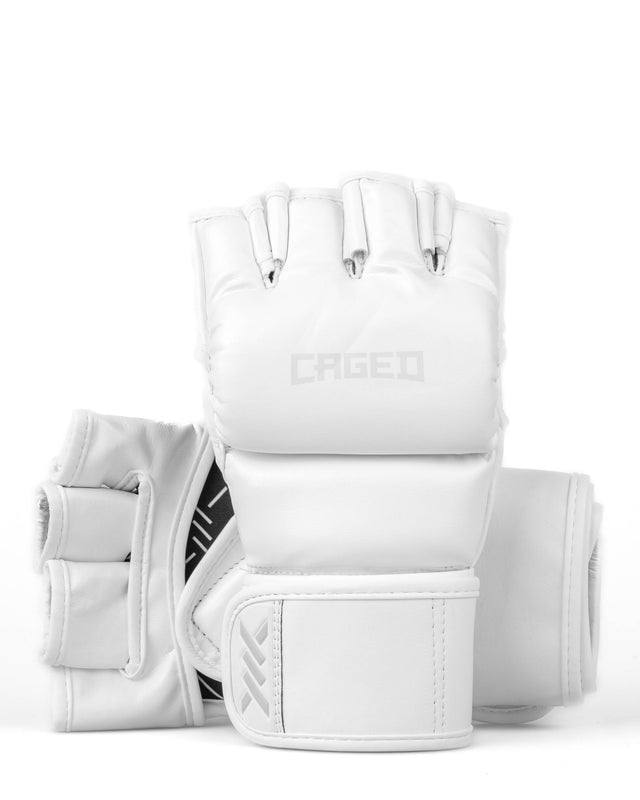 Guanti MMA Caged Shadow – Bianco/Bianco
