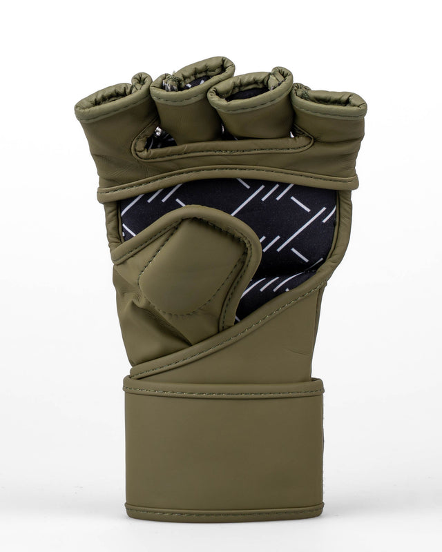 Guantes de MMA Caged Shadow – Caqui/Oro