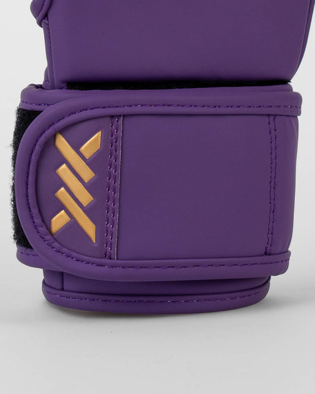 Luvas de sparring MMA Caged Shadow – Roxo/Ouro
