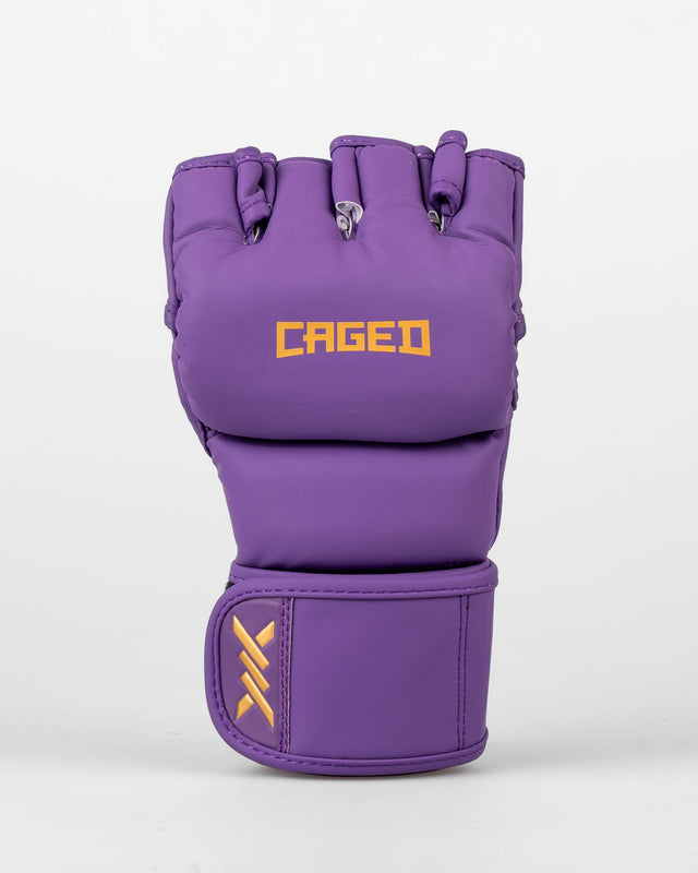 Caged MMA-handskar Shadow – Lila/Guld