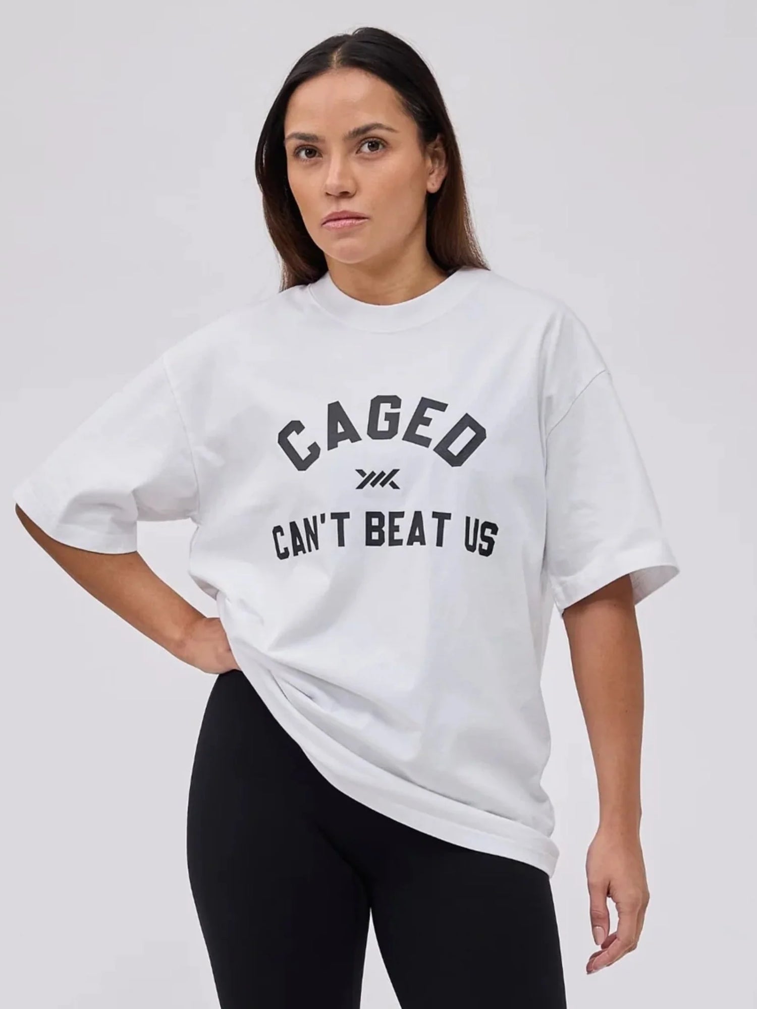Caged Club T-shirt - Blanc