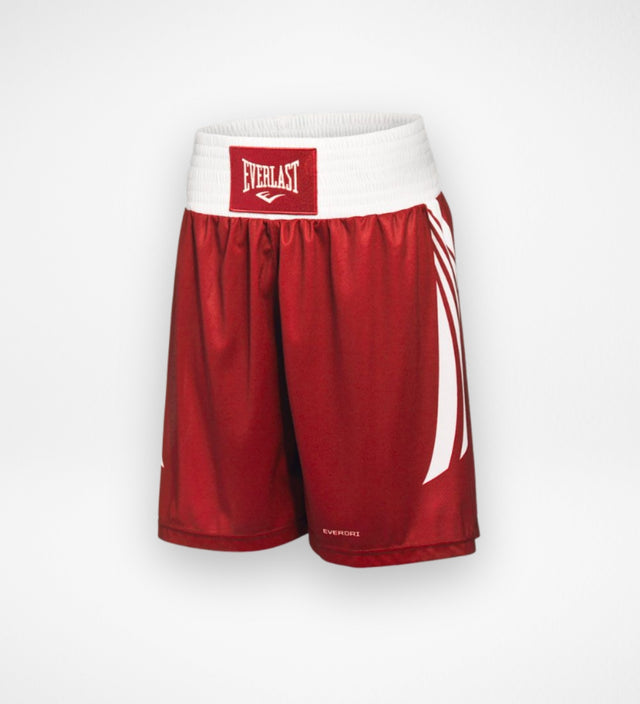 Calções de boxe Everlast Amateur – Vermelho