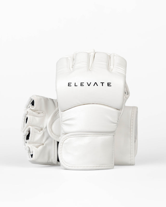 Luvas de MMA Elevate Prime – Branco/Preto