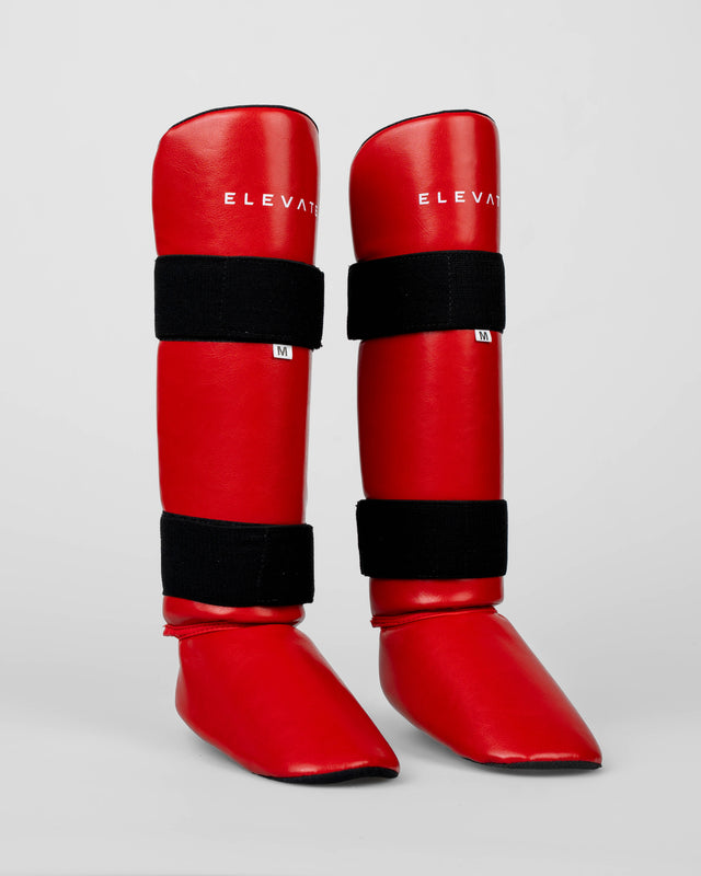 Protège-tibias Elevate Prime – Rouge