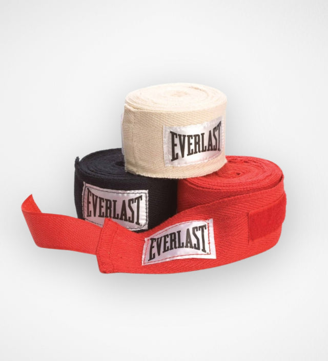 Bandes de boxe Everlast Core 3Pack – Noir/Blanc/Rouge