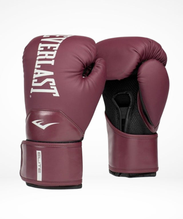 Guantes de boxeo Everlast Elite 2 – Rojo Burdeos
