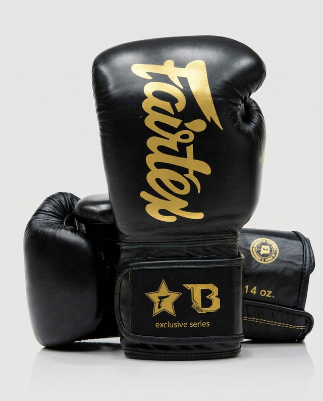 Mănuși de box Fairtex FXB V2 – Negru/Auriu