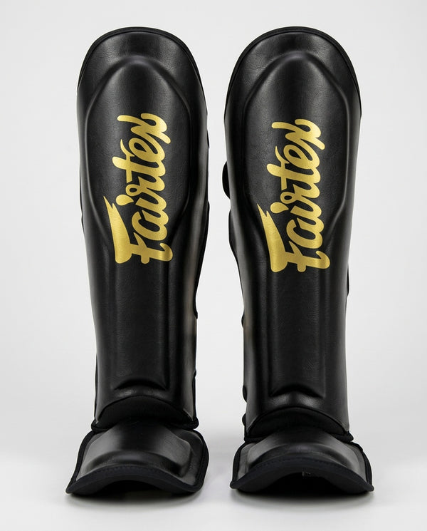 Ochraniacze na piszczele Fairtex FXB – Czarne/Złote